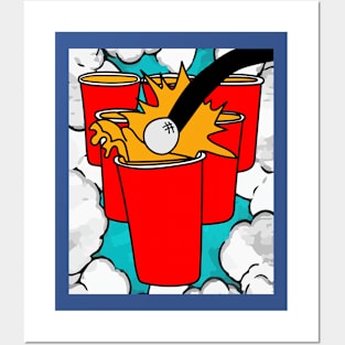 Party Drinking Game Beerpong Beer Pong Posters and Art